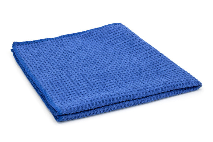 Waffle-Weave Microfiber Towel (400 gsm, 16 in. x 16 in.) - Windows, Glass, Hand Towel